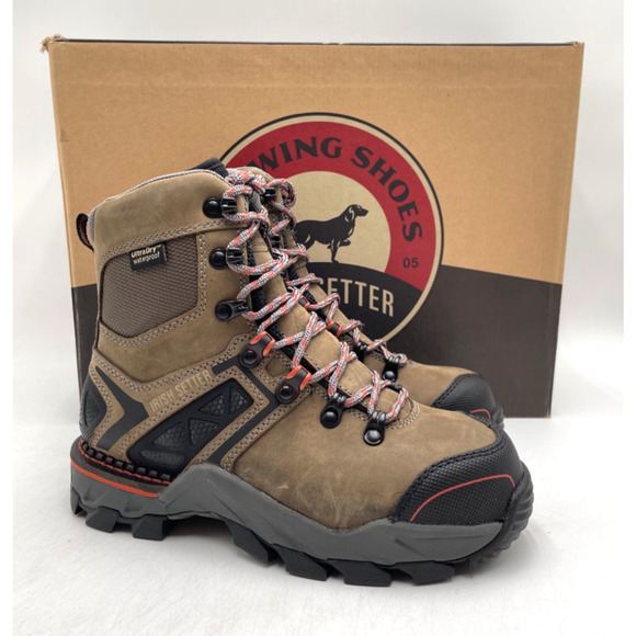 Irish Setter CROSBY 8" 83210 Women's NEW Safety-Toe Work Boot Brown US Size 5B - Picture 1 of 11